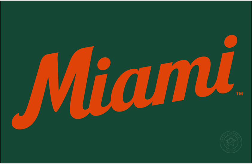 Miami Hurricanes 2021-Pres Wordmark Logo diy iron on heat transfer Miami Hurricanes 2021-Pres Wordmark Logo diy iron on heat transfer